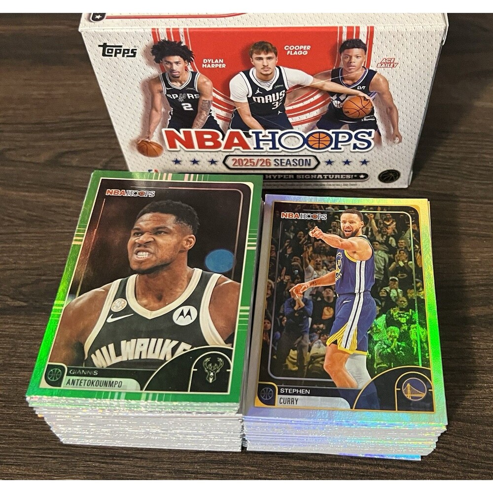 2025-26 NBA Hoops Lot Of 130 Cards